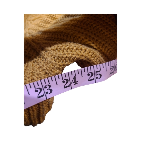 Women's Mustard Open-Front Sweater - Picture 7 of 7